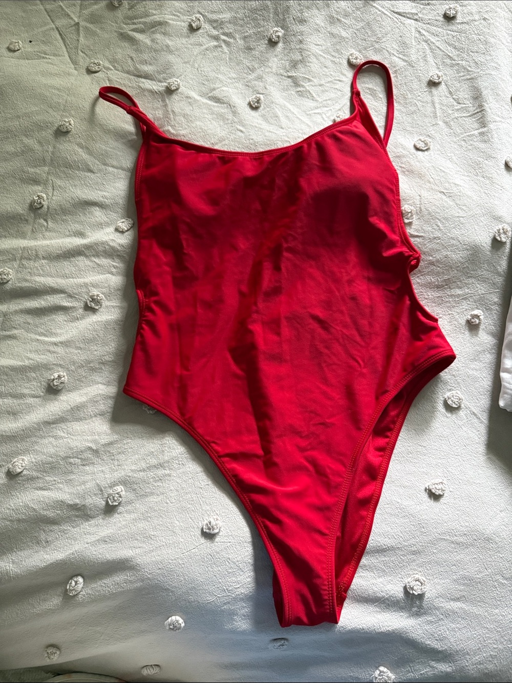 Womens Red One-Piece Swimsuit